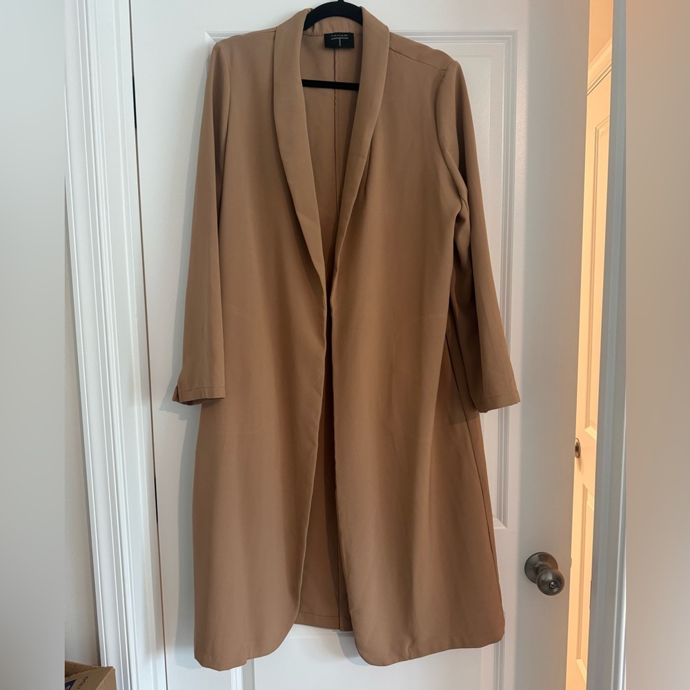 Tahari Tan Trench Coat